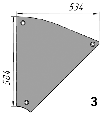 Р-973 (JB5000.3-2) Торцевой бронелист NFLG